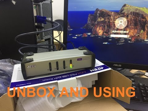 [Unbox and using] Thiết bị chuyển mạch KVM Switch ATEN 4 Port PS/2-USB CS84U