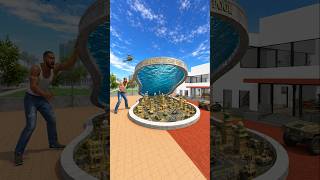 FRANKLIN FOUND SECRET MILITARY BASE IN SWIMMING POOL - INDIAN BIKE DRIVING 3D #shortsfeed