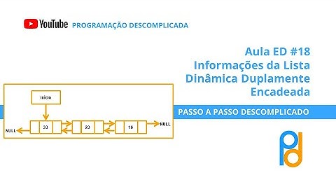 Estrutura de Dados em C | Aula 18 - Informações da Lista Dinâmica Duplamente Encadeada