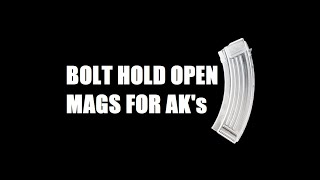 Bolt hold open AK47 magazines Serbian polymer and Croatian steel