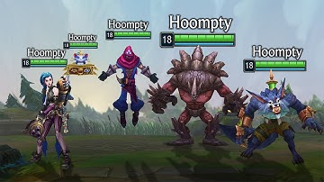 I Played as a Whole League of Legends Team