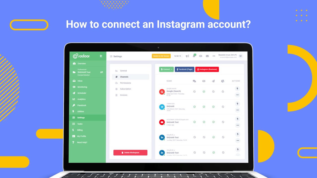 Connect an Instagram account to Influo : Influo