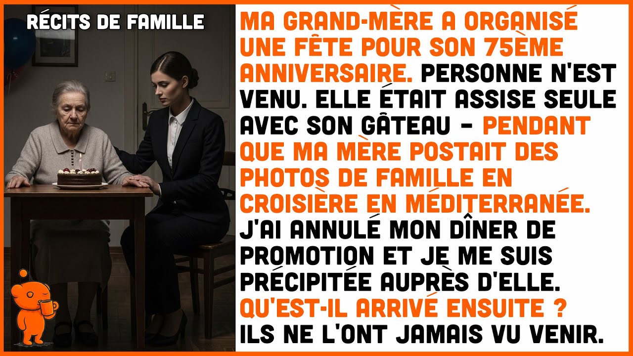 Ma grand-mère est restée seule pour ses 75 ans,tandis que ma famille postait des photos de croisière