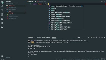 Electron  : Hello world