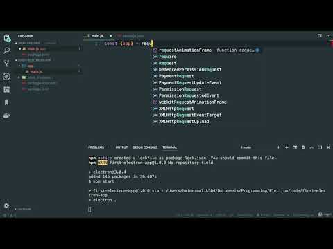 Electron  : Hello world