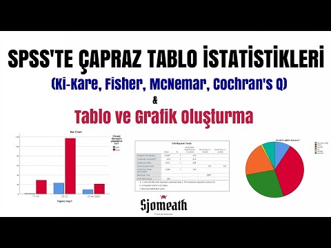 SPSS&rsquo;te Çapraz Tablo İstatistikleri-Tablo ve Grafik Yapımı (Ki-Kare, Fisher, McNemar, Cochran&rsquo;s Q)
