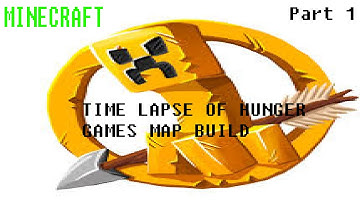 Minecraft Hunger Games map build (Time Lapse PT 1)
