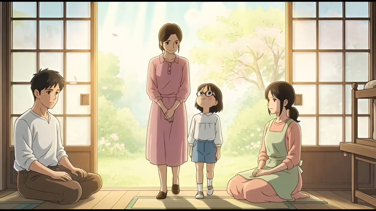 A Peaceful Spring Morning at Home  Cozy Ghibli Style ASMR