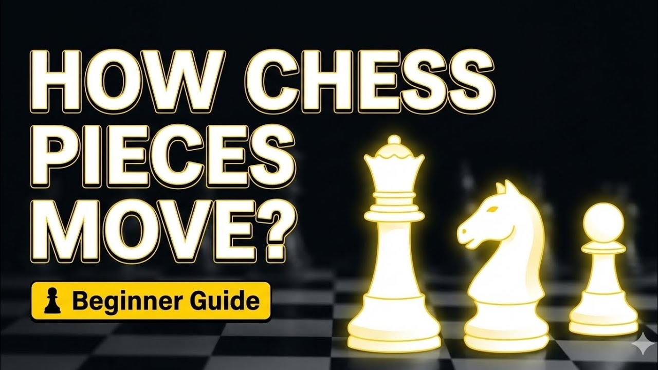How Chess Pieces Move | Complete Beginner’s Guide in 8 Minutes ♟️