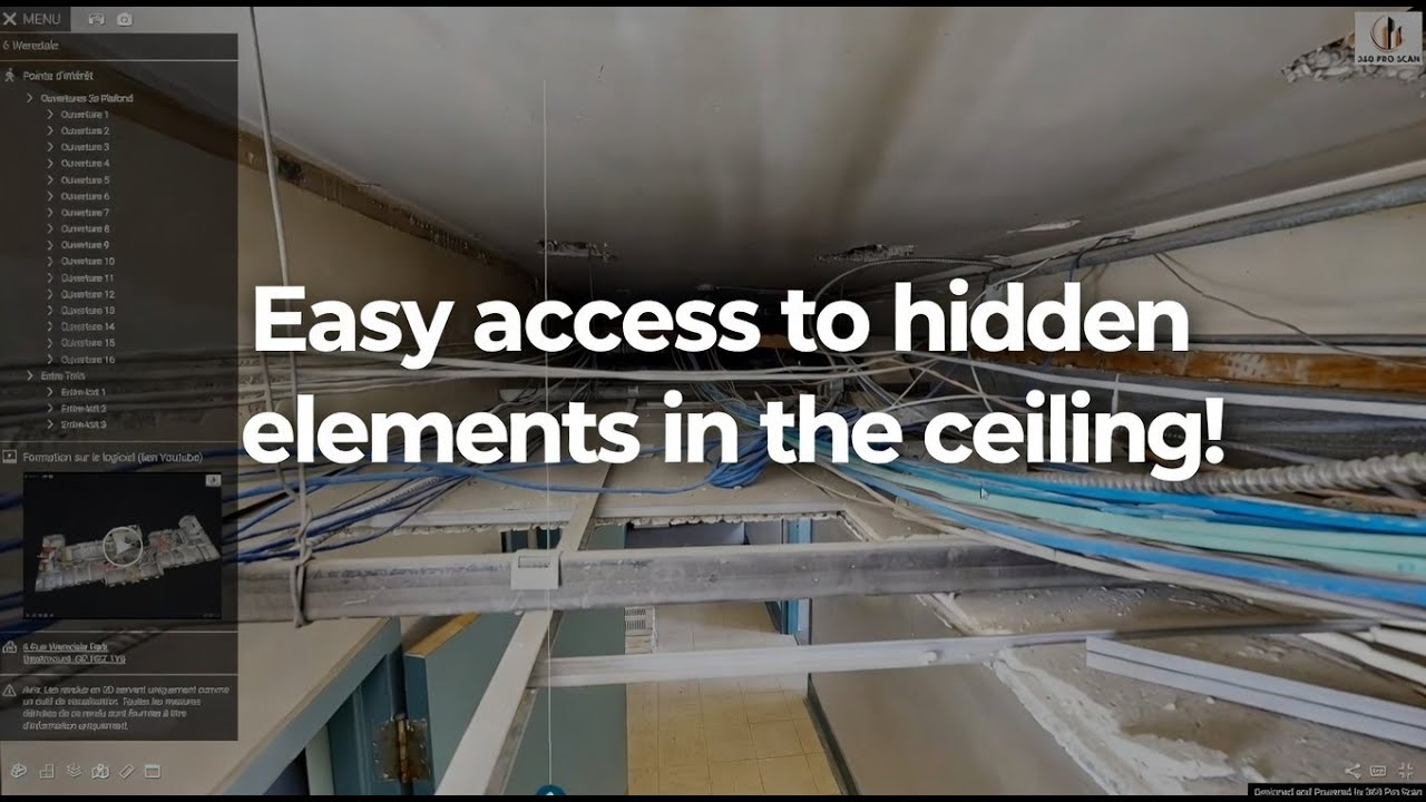 Matterport for Healthcare Projects - Easy Access to Ceiling