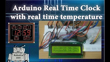 Arduino Tutorial #23 How to make Arduino Real Time Clock with Real Time Temperature.