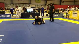 Failed Triangle attempt to a half guard recovery to a Kimura sweep for the win!