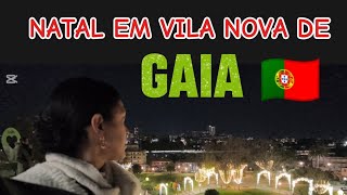 Noite De Natal No Porto Em Vila Nova De Gaia