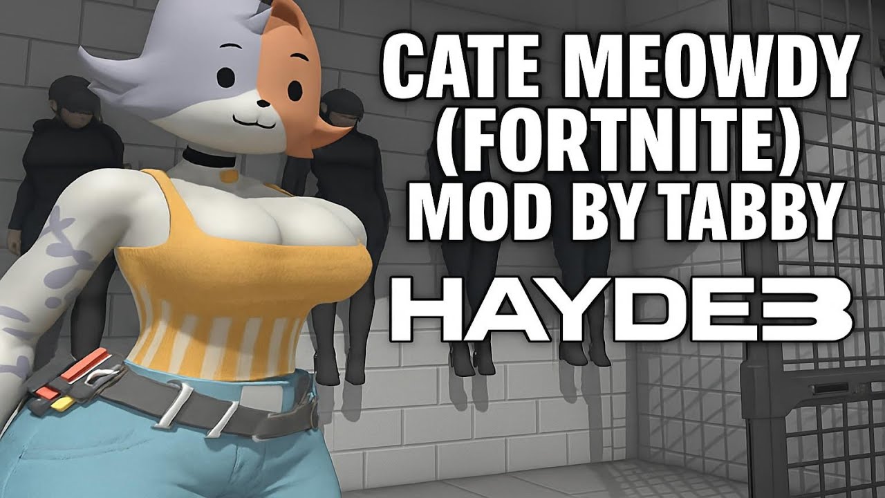 Video Thumbnail for Cate Meowdy (Fortnite) Mod by tabby | Haydee 3 | Haydee Redux - White Zone, Hardcore, Gameplay, 4K