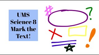 UMS Science 8 Mark the Text