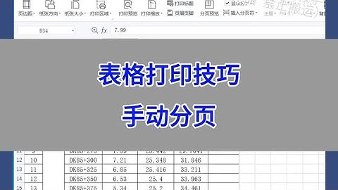 WPS Excel：表格打印技巧，手动分页打印。#wps#excel #办公技巧
