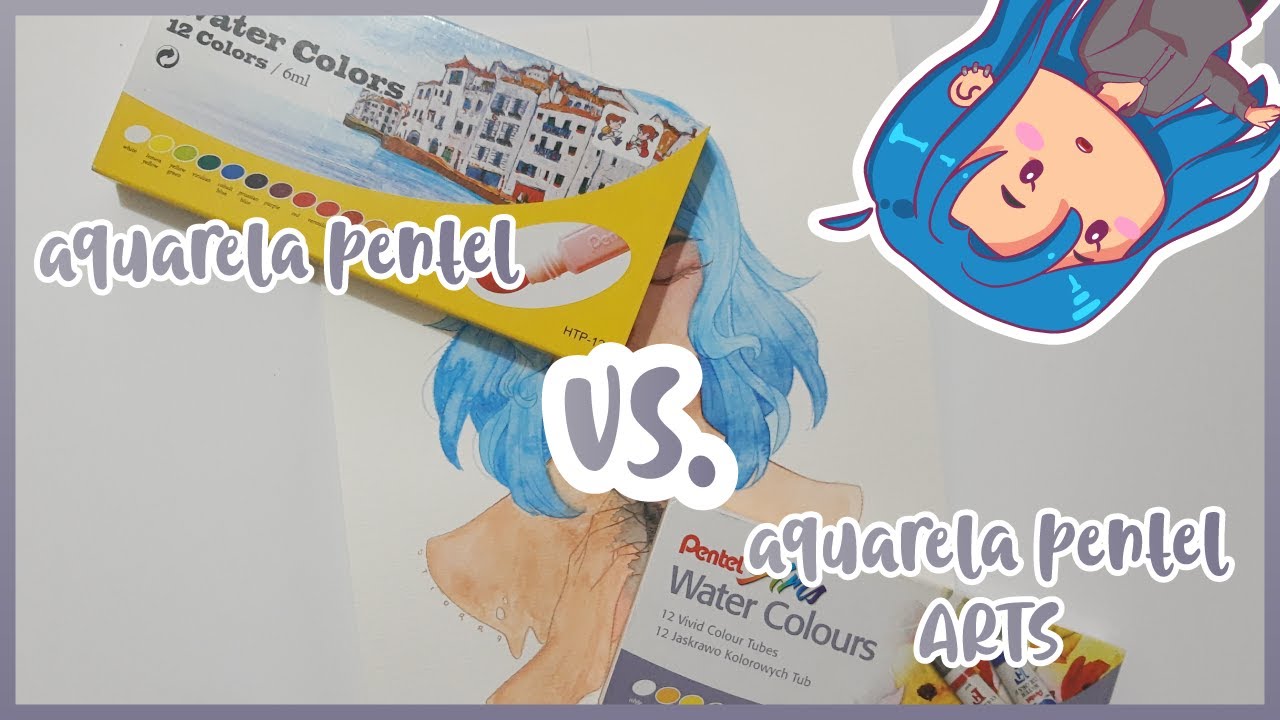 Análise de material #04 | pintando com aquarela da pentel | Aquarela pentel Arts vs. Aquarela pentel