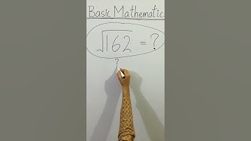 😳 CLEAN BASIC MATHEMATICS √162=? #Shorts