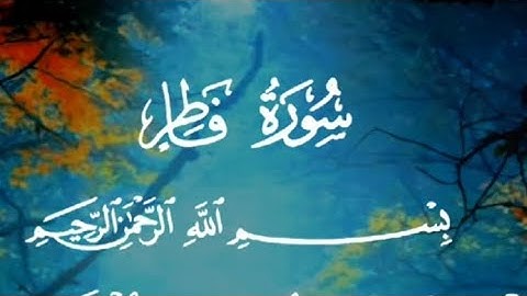 سورة فاطر القران الكريم راحة نفسية 🖤🎧📿🕋🕌🕌🕌📿📿📵