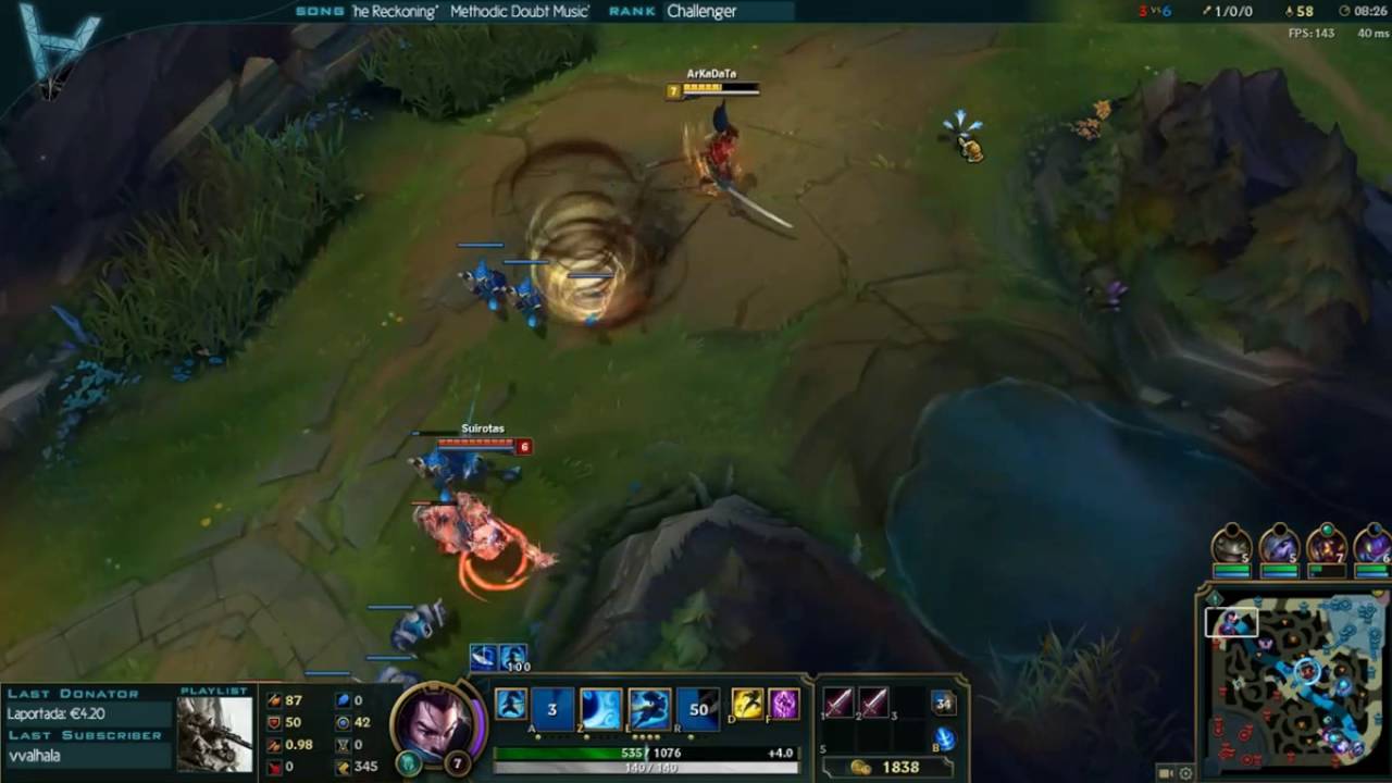 Arkadata Yasuo vs Jax Toplane Patch 6.15