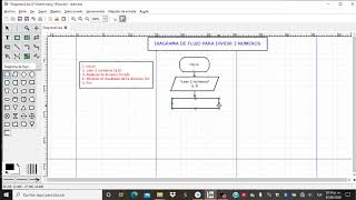 Diagrama de flujo dividir 2 números