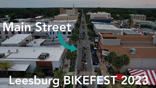 Leesburg Bikefest 2023: Day 1 Main Street a LITTLE RAIN WON'T STOP US!