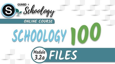 SGY 100: Module 3a (Lesson 2) - Uploading Files
