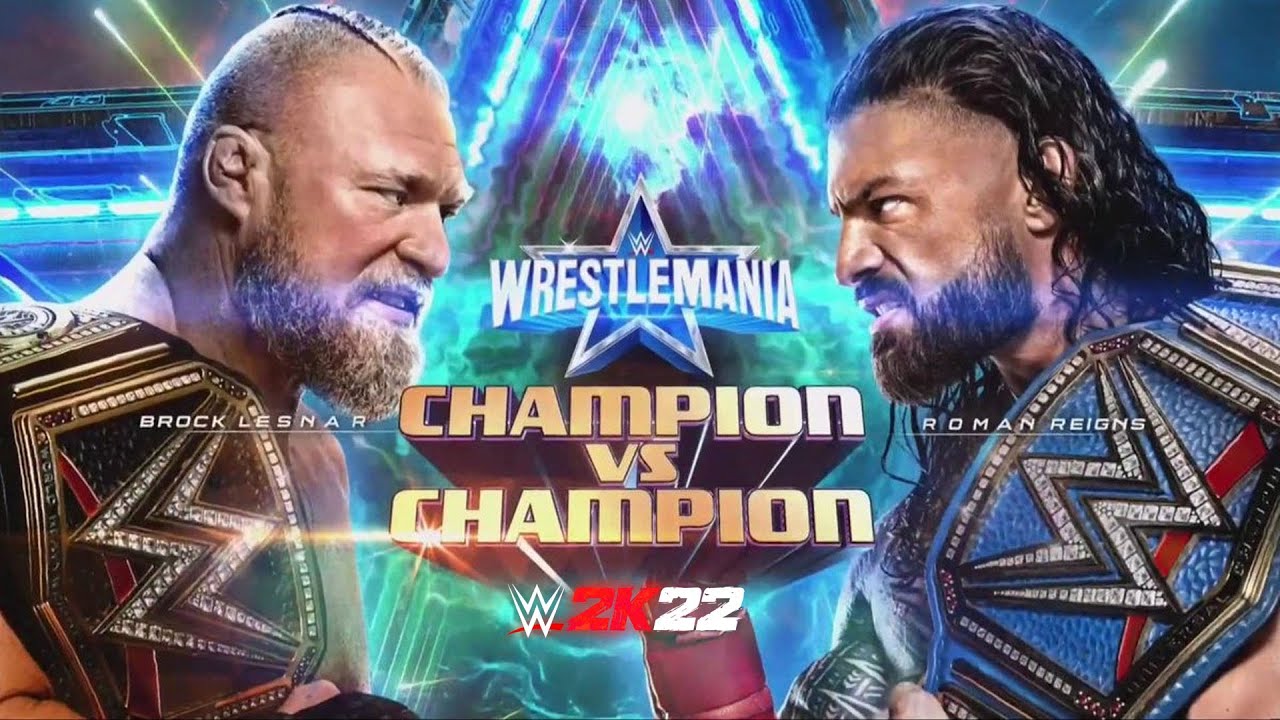 Roman Reigns Vs Brock Lesnar WrestleMania 38 FULL MATCH!!! Winner Take All Match Simulation