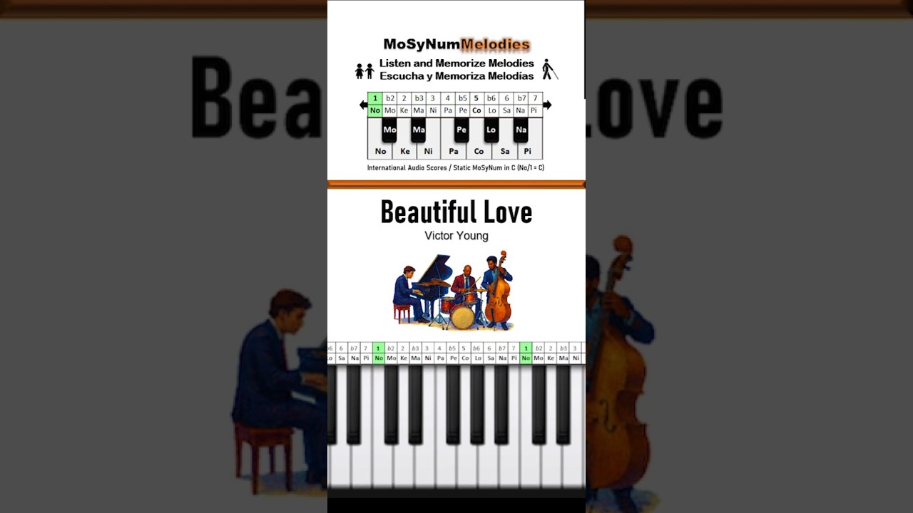 Beautiful Love (Victor Young) | Jazz | International Audio Score + Chords | Audiopartitura + Acordes