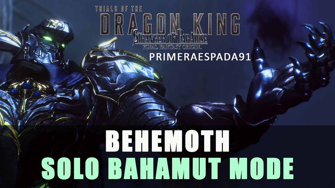 SOPFFO Trials of the Dragon King: Behemoth Solo No Damage Max Bahamut Mode