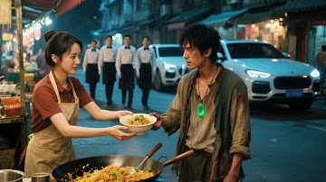 炒飯攤的灰姑娘好心遞給餓肚子的窮男人壹碗炒飯，沒想到他是剛出世的大宗師，擡手幫她擺平黑白兩道，讓她成爲最尊貴的女人！#短劇 #熱播短劇 #战神