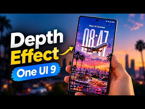 Samsung One UI 9 Depth Effect | Tall Clock Lock Screen Trick!
