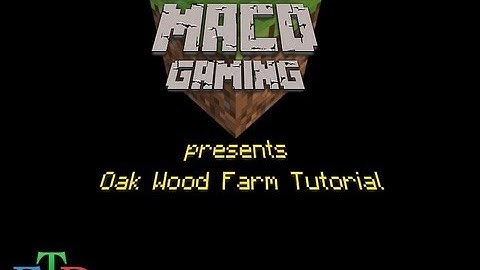 FTB automated tree farm tutorial (oak wood) - Minecraft