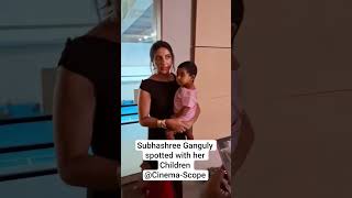 Subhashree Ganguly Spotted With Her Children. Bengali Diva.