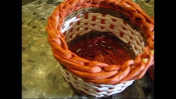 Basket making. How to make the edging. Part 1.