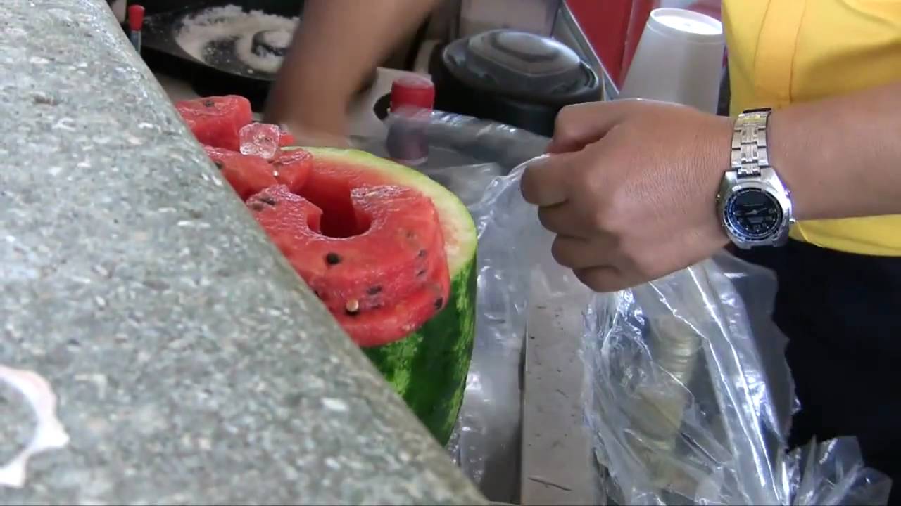Watermelon drink in Cozumel, Mexico YouTube