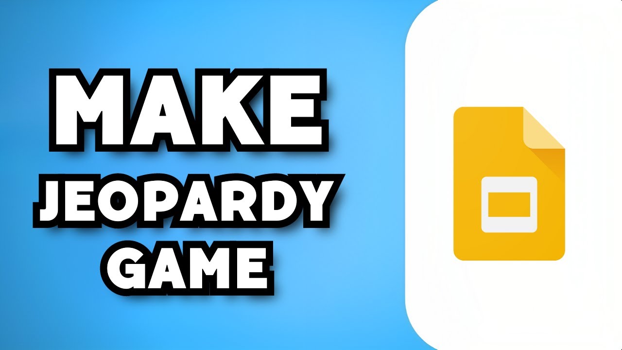 How to Create a Jeopardy Game in Google Slides - Tutorial