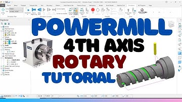 Delcam Powermill 4Th Axis Rotary Vmc Or Cnc Programming #powermill #delcam @CADCAM_KANPUR