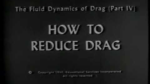 Fluid Dynamics of Drag Part 4 - Illustrated Experiments in Fluid Mechanics - Lesson 16