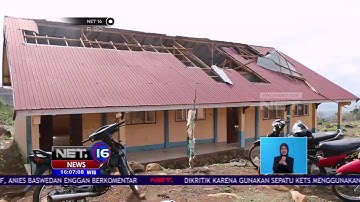 Belasan Rumah dan Sekolah Rusak Diterjang Angin Puting Beliung - NET16