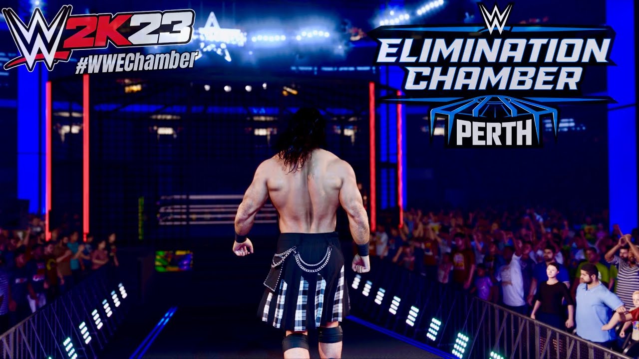 ⁣WWE 2K23: 2024 Men’s Elimination Chamber Match #wwe2k23 #ps5gameplay #wwechamber
