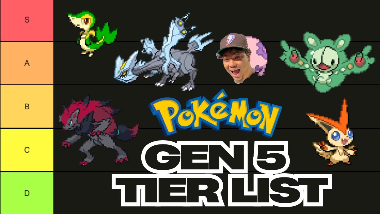 the only GEN 5 POKEMON tier list that matters - YouTube