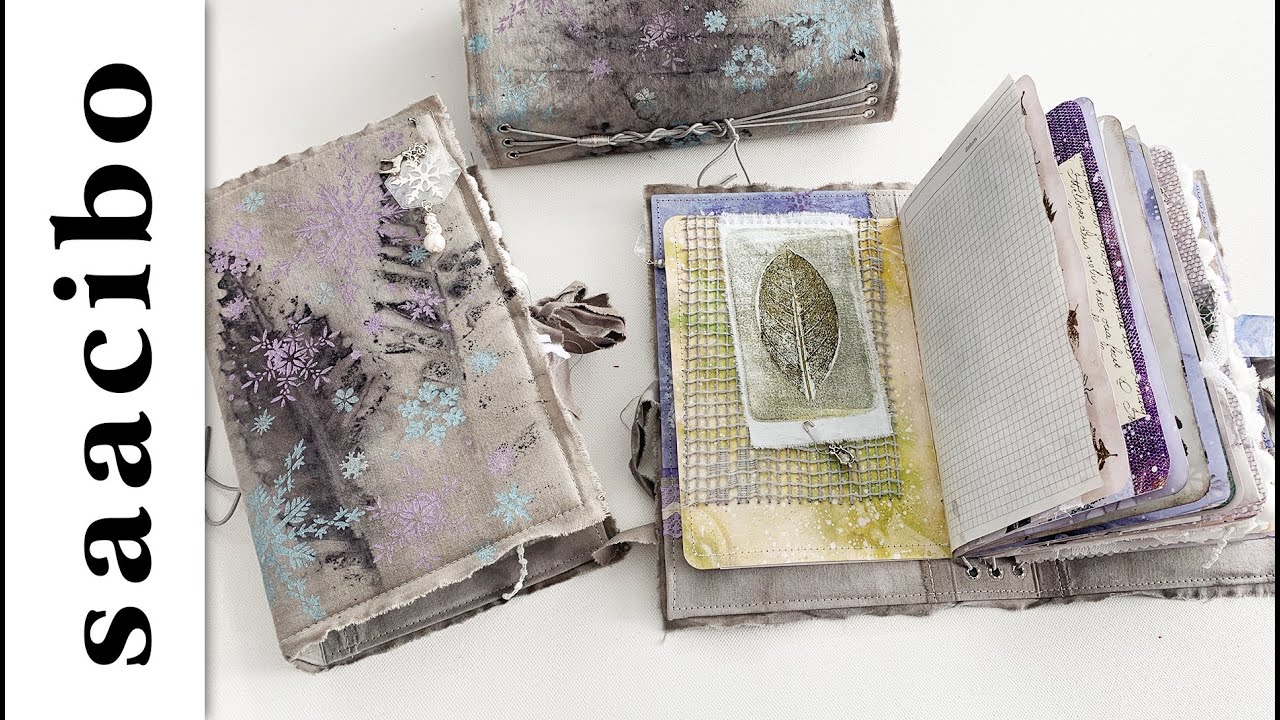 Junk Journal Flip Through - Winter Wonderland Series - YouTube