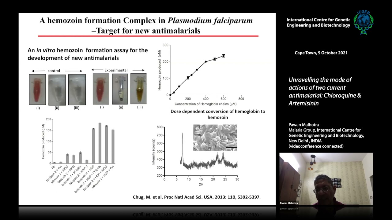 P. Malhotra - Unravelling the mode of actions of two currentantimalarial: Chloroquine & Artemisinin.