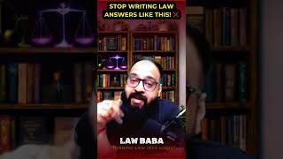 Stop Writing Law Answers Like This! ❌