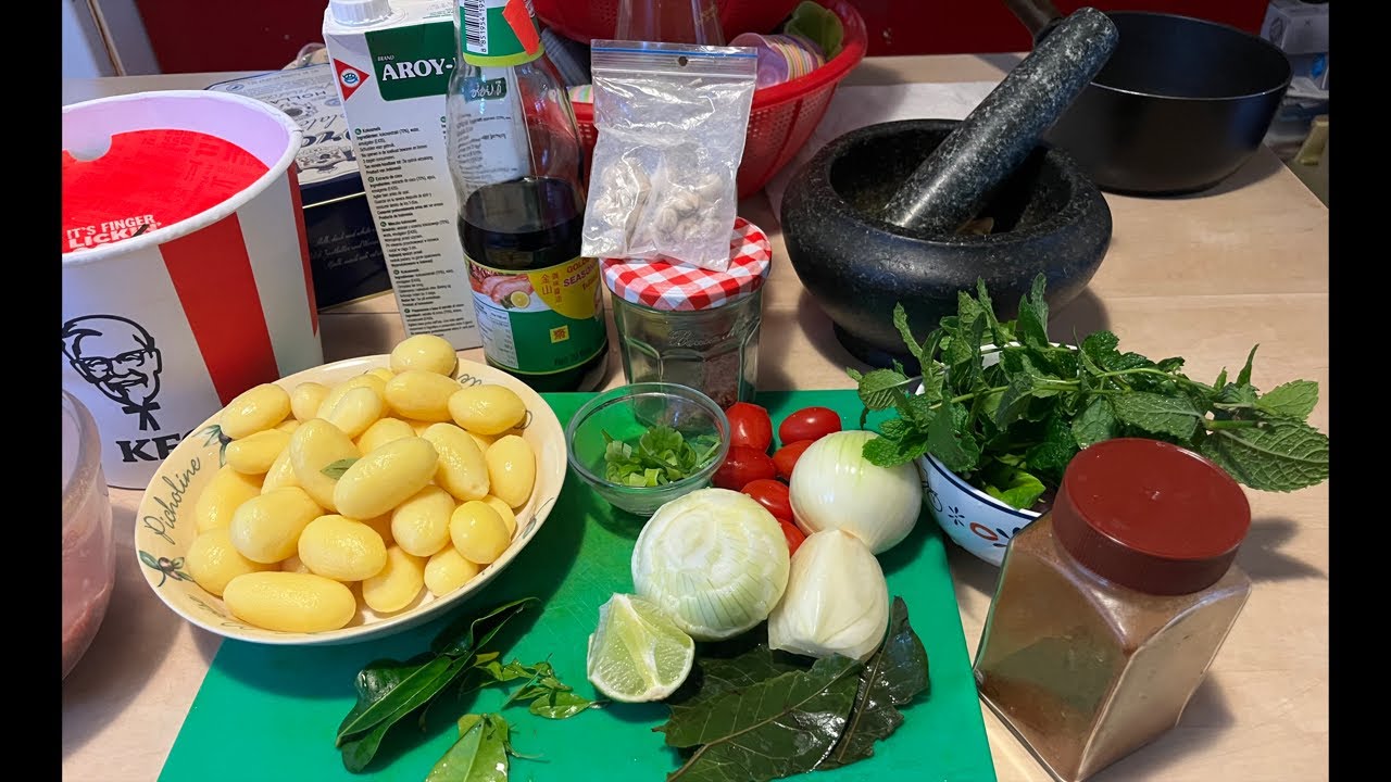 Massman curry KFC, Num Tok,, 