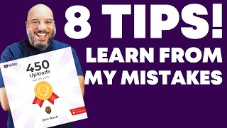 8 Tips to AVOID HUGE Mistakes NEW YouTubers Make