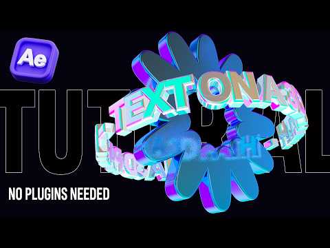 How to Animate 3D Text on a Path in After Effects (Easy Tutorial)