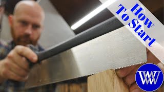 How To Start a Hand Saw or Any Hand Powered Saw