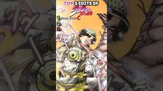 Ranking the Best Edits of Jojo's Bizzare Adventures🔥#jojo #anime  #shorts #viral
